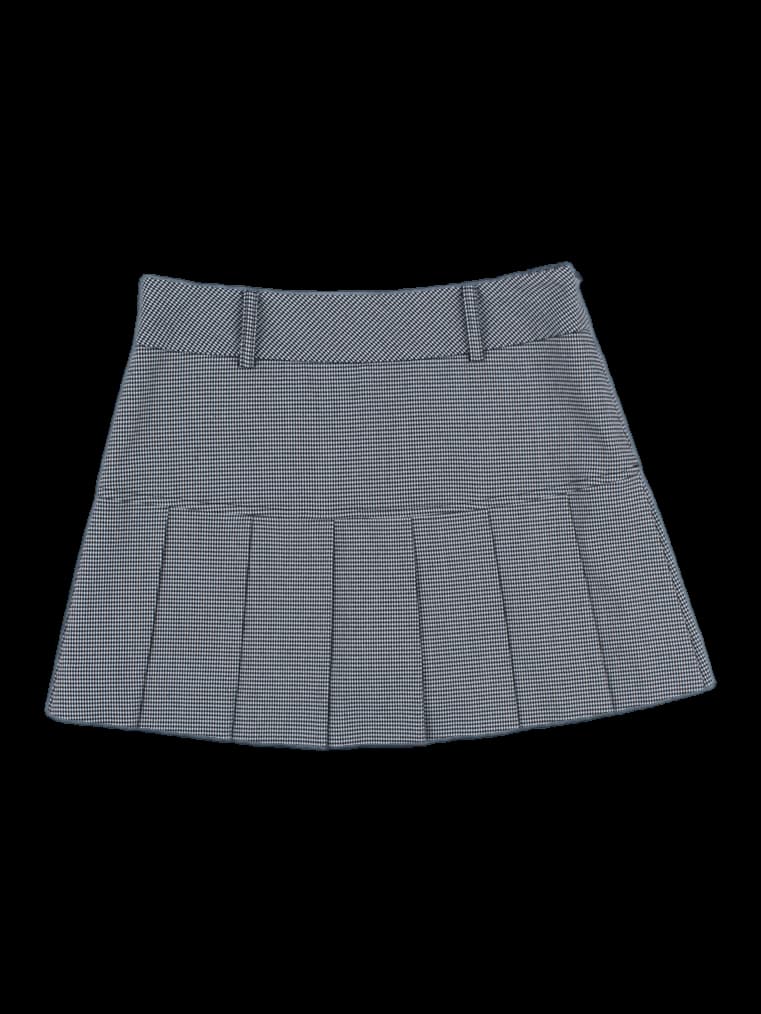 체크 플리츠 스커트