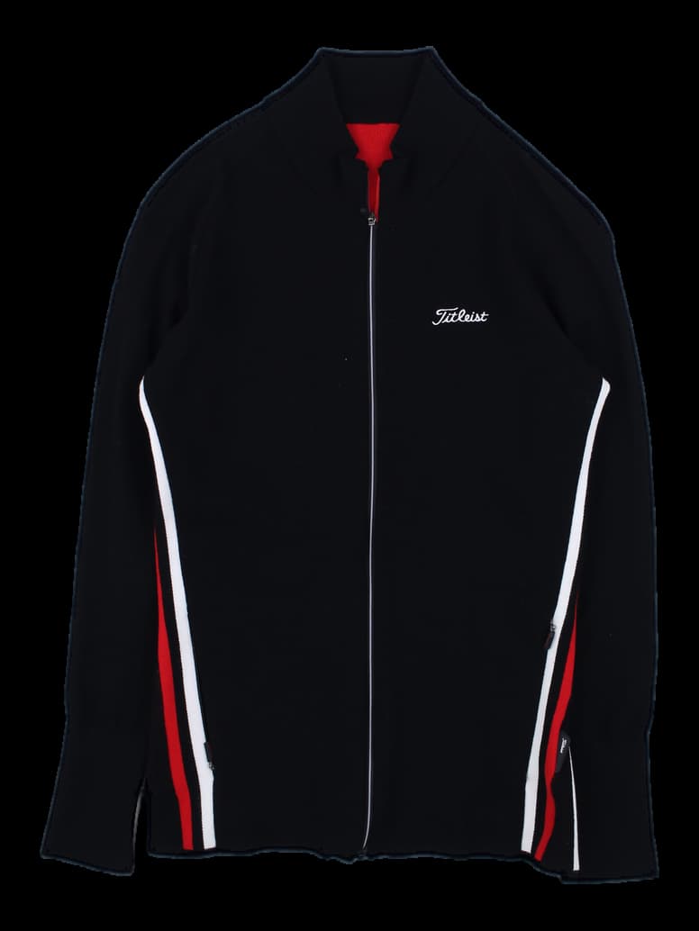 타이틀리스트 블랙 집업 가디건