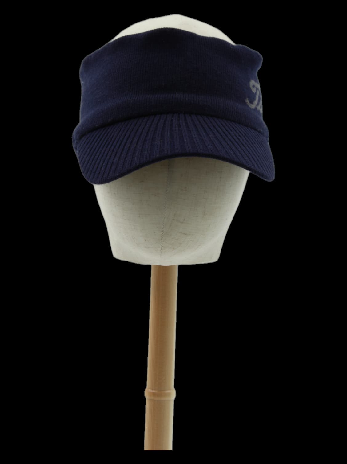 네이비 니트 썬바이저