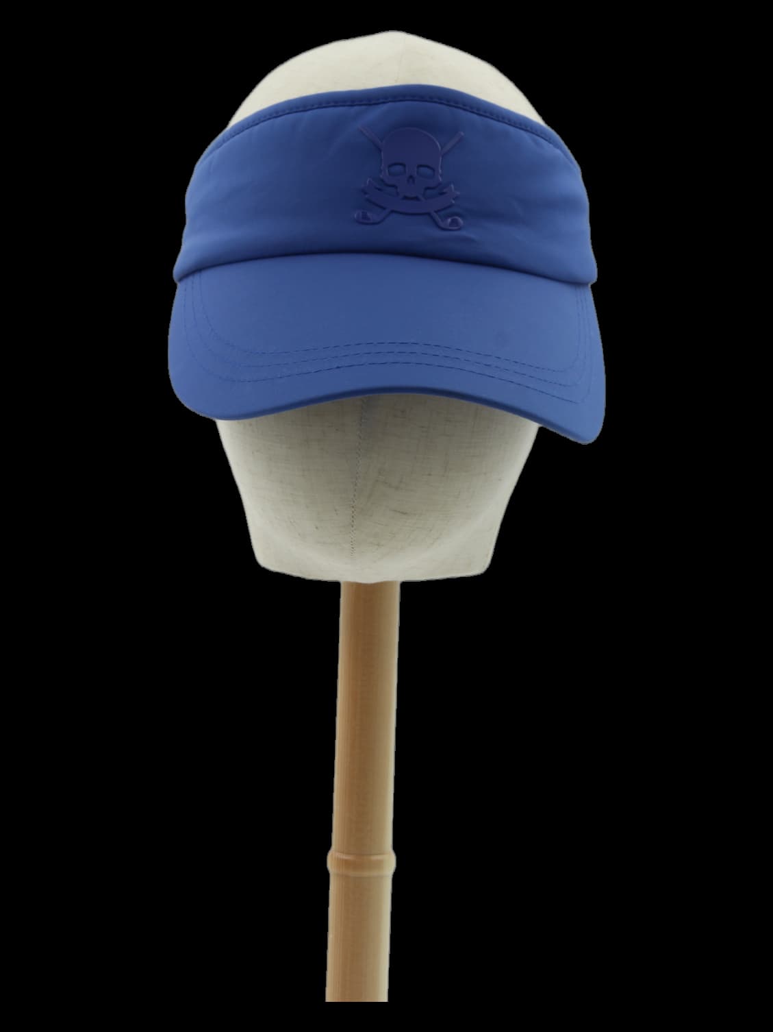 블루 스컬 로고 바이저