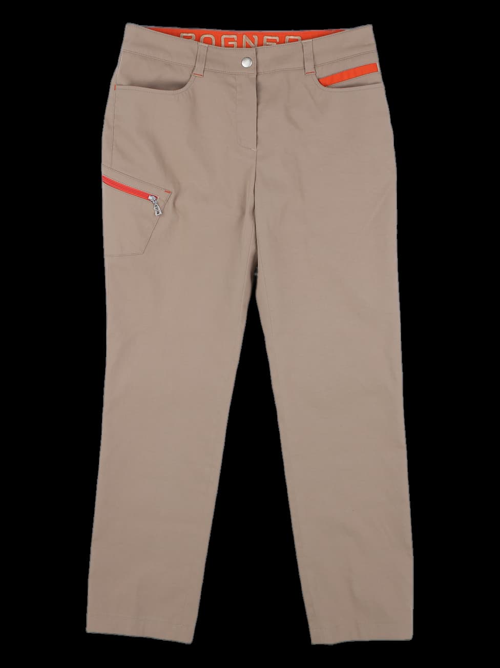 베이지 아웃도어 스타일 긴바지