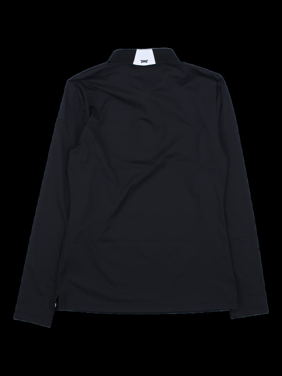 블랙 롱슬리브 카라 티셔츠