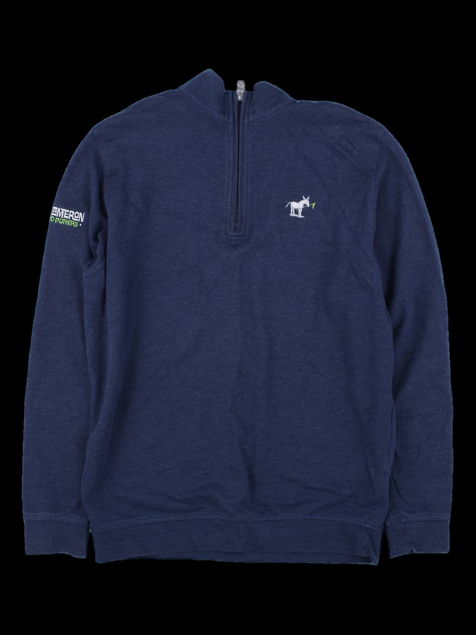 네이비 하프집업 스웨트셔츠