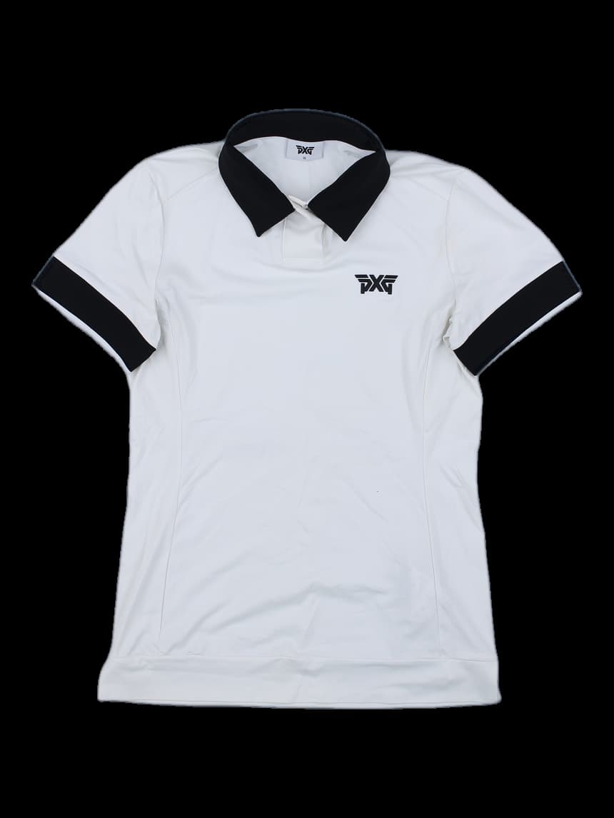 PXG 배색 반팔 카라티