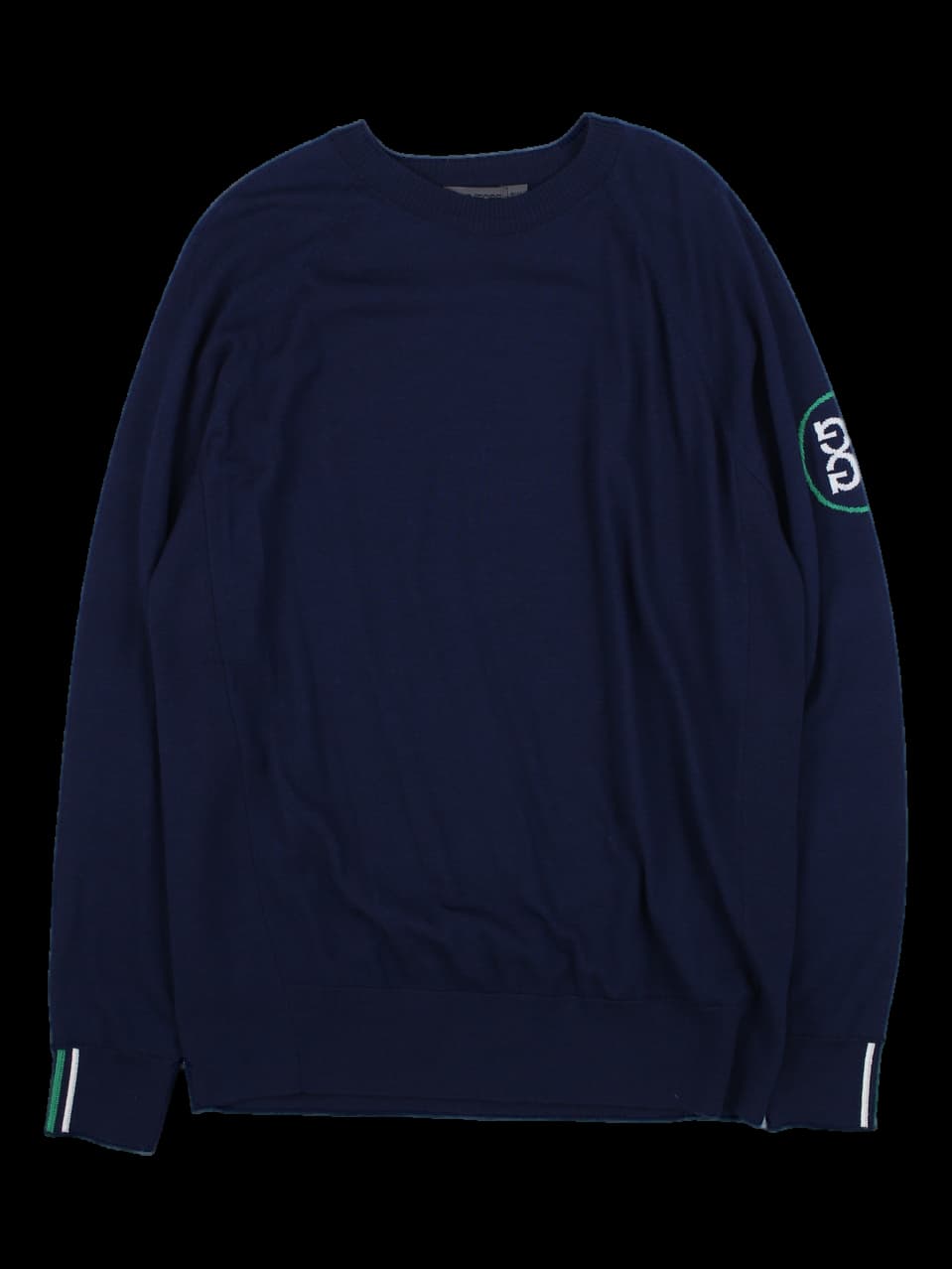 네이비 라운드넥 니트 풀오버