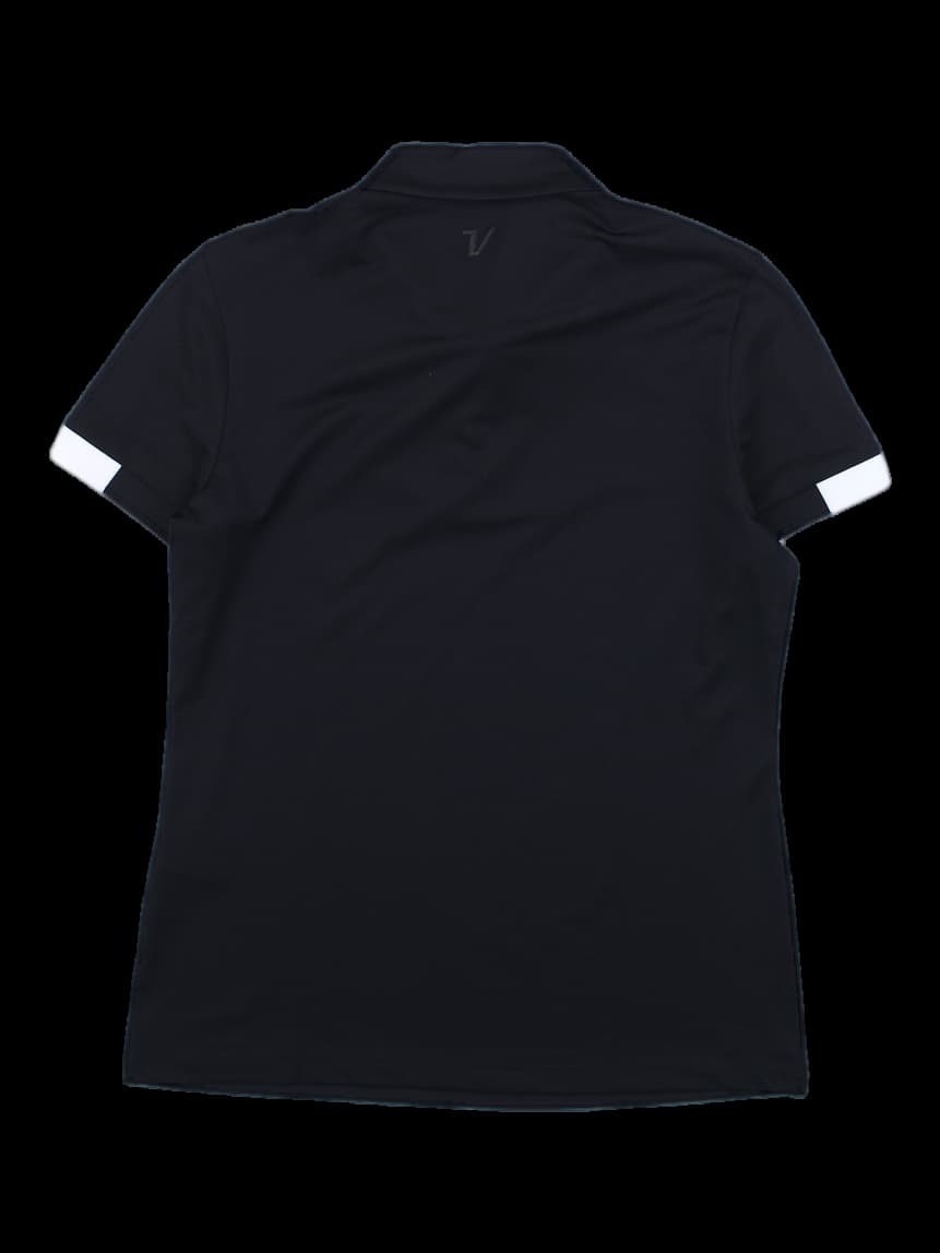 블랙 배색 반팔 카라티