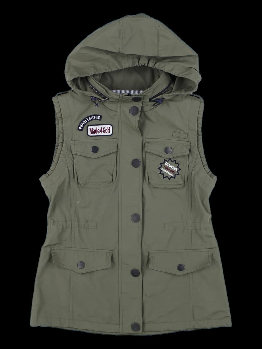 파리게이츠 후드 카키 베스트