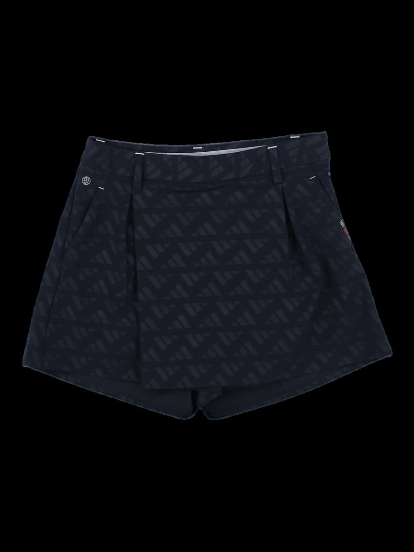 블랙 기하학 패턴 큐롯 스커트 숏팬츠