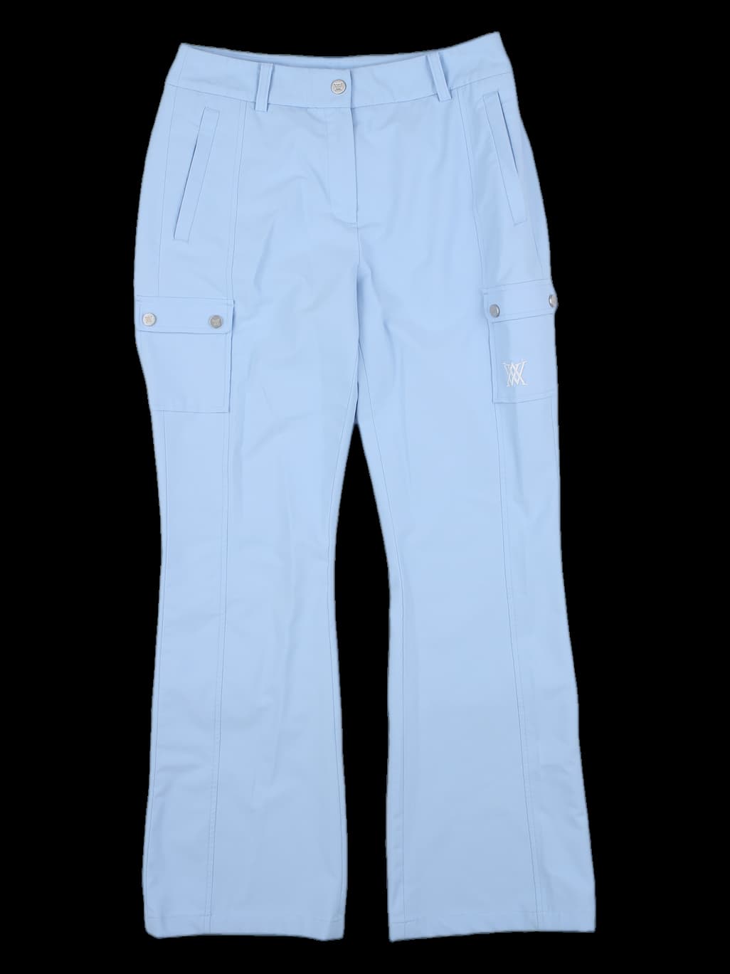 스카이블루 카고 포켓 긴바지