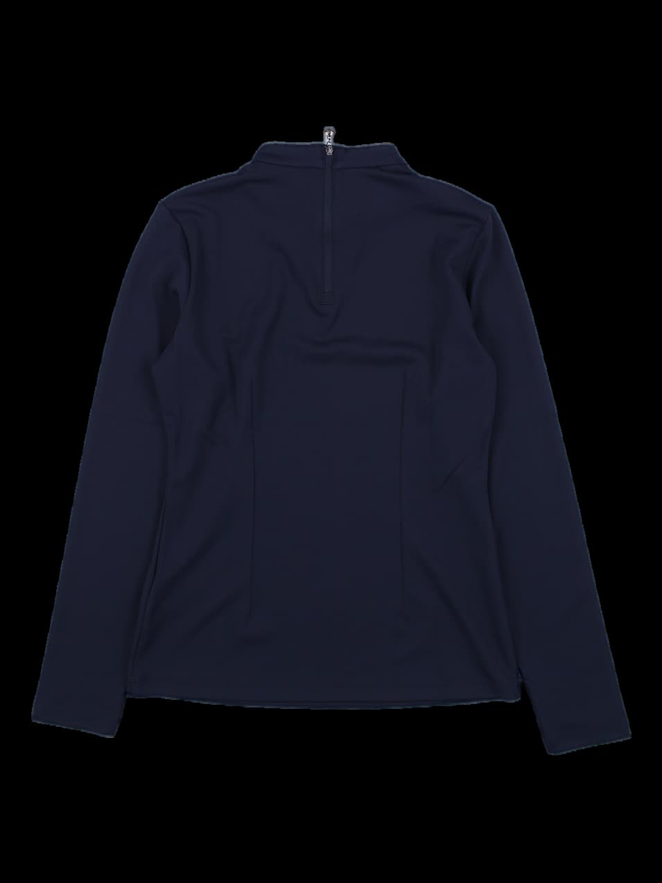 네이비 하이넥 레이스 롱슬리브 티셔츠