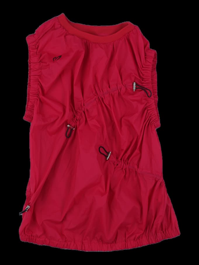 여성 스트링 셔링 테크니컬 민소매 베스트 (레드)