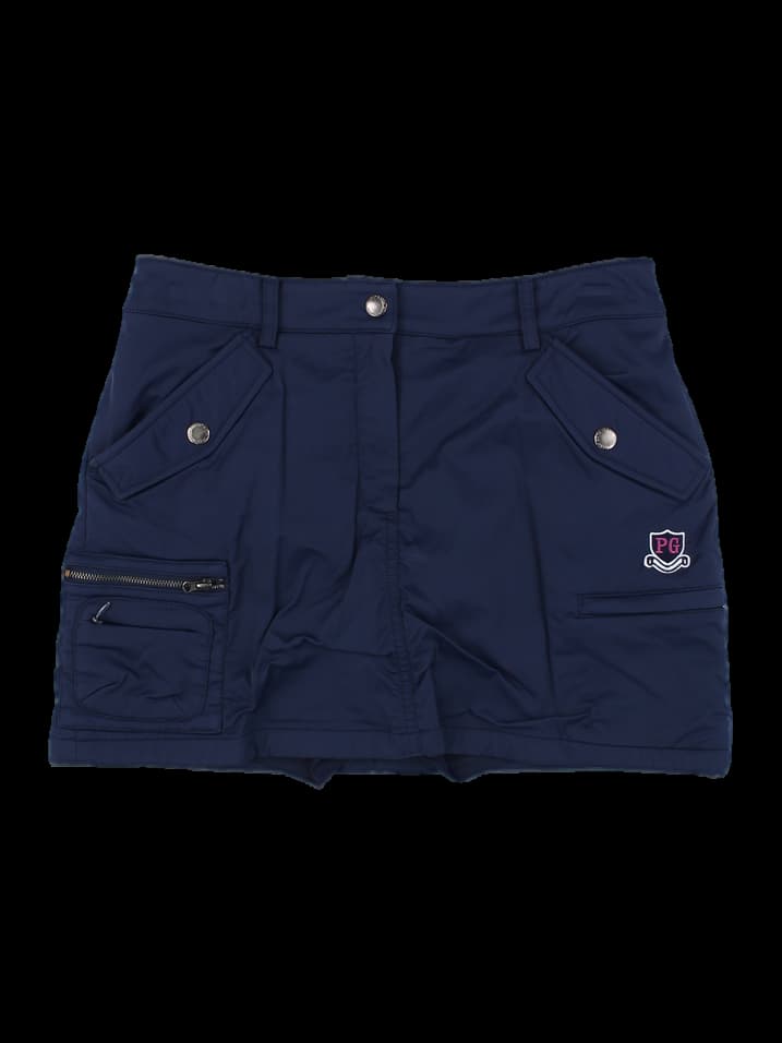 네이비 퀼팅 포켓 스커트