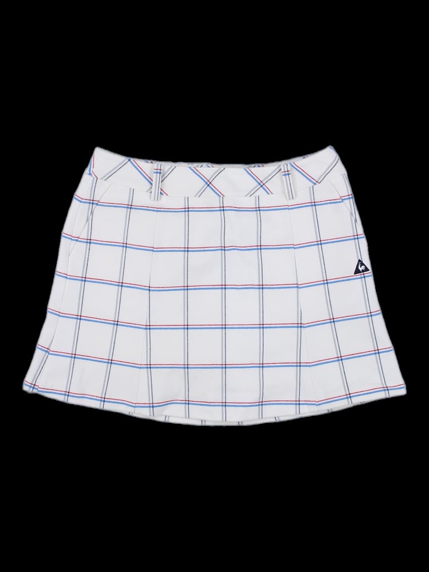 체크 패턴 A라인 골프 스커트