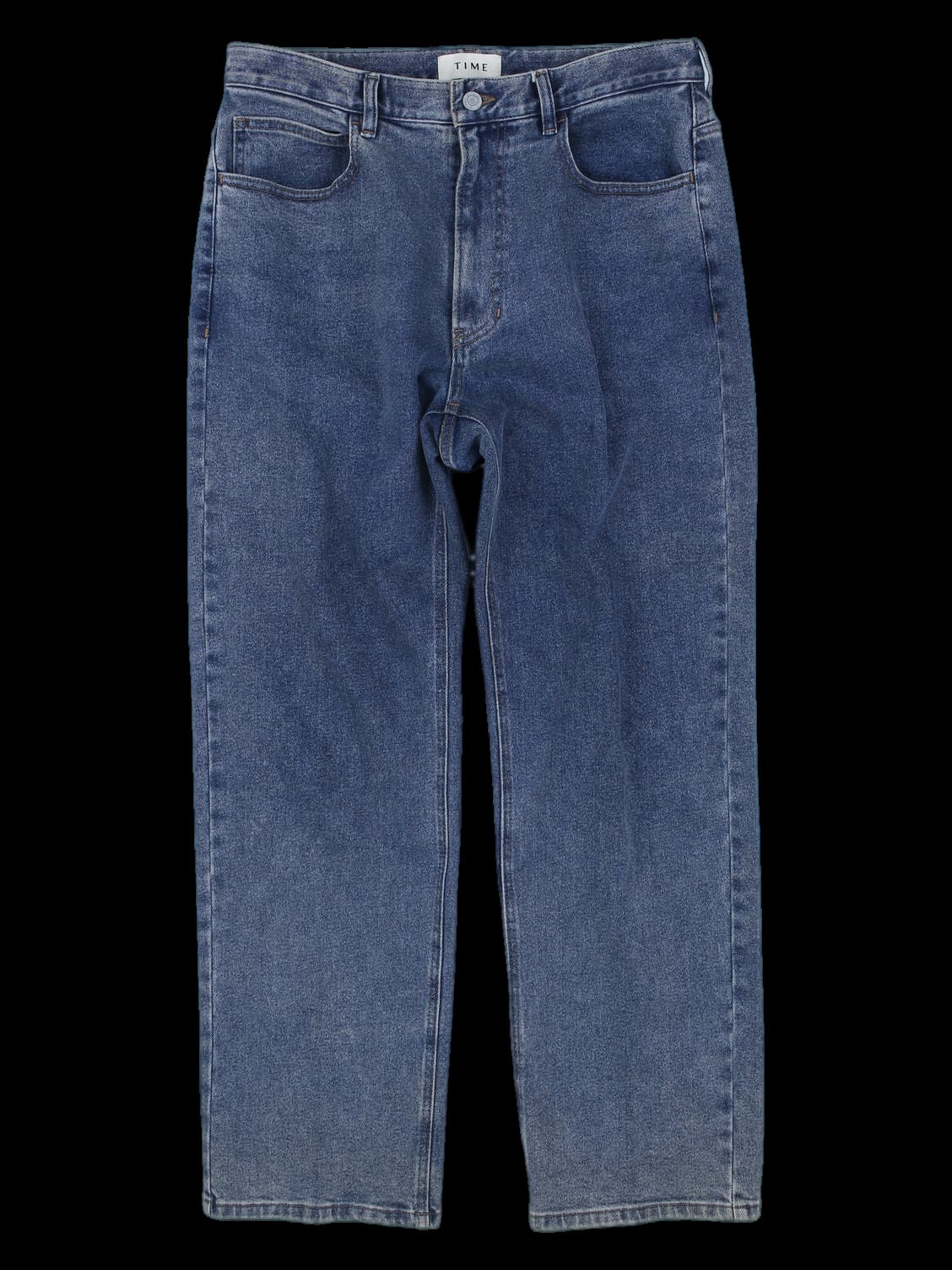 TIME 미디움 워싱 로우 데님 팬츠