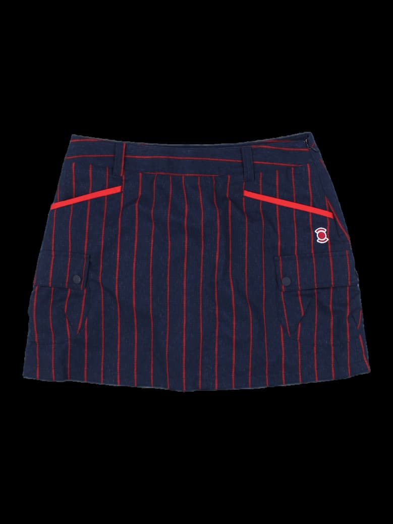 와이드앵글 여성 스트라이프 큐롯 스커트