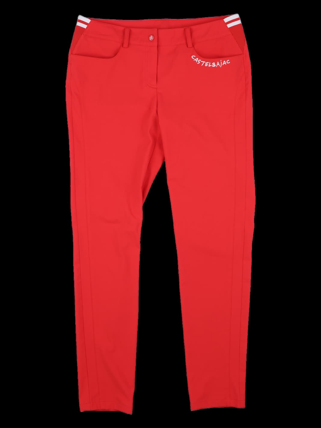 까스텔바작 레드 여성 골프 팬츠