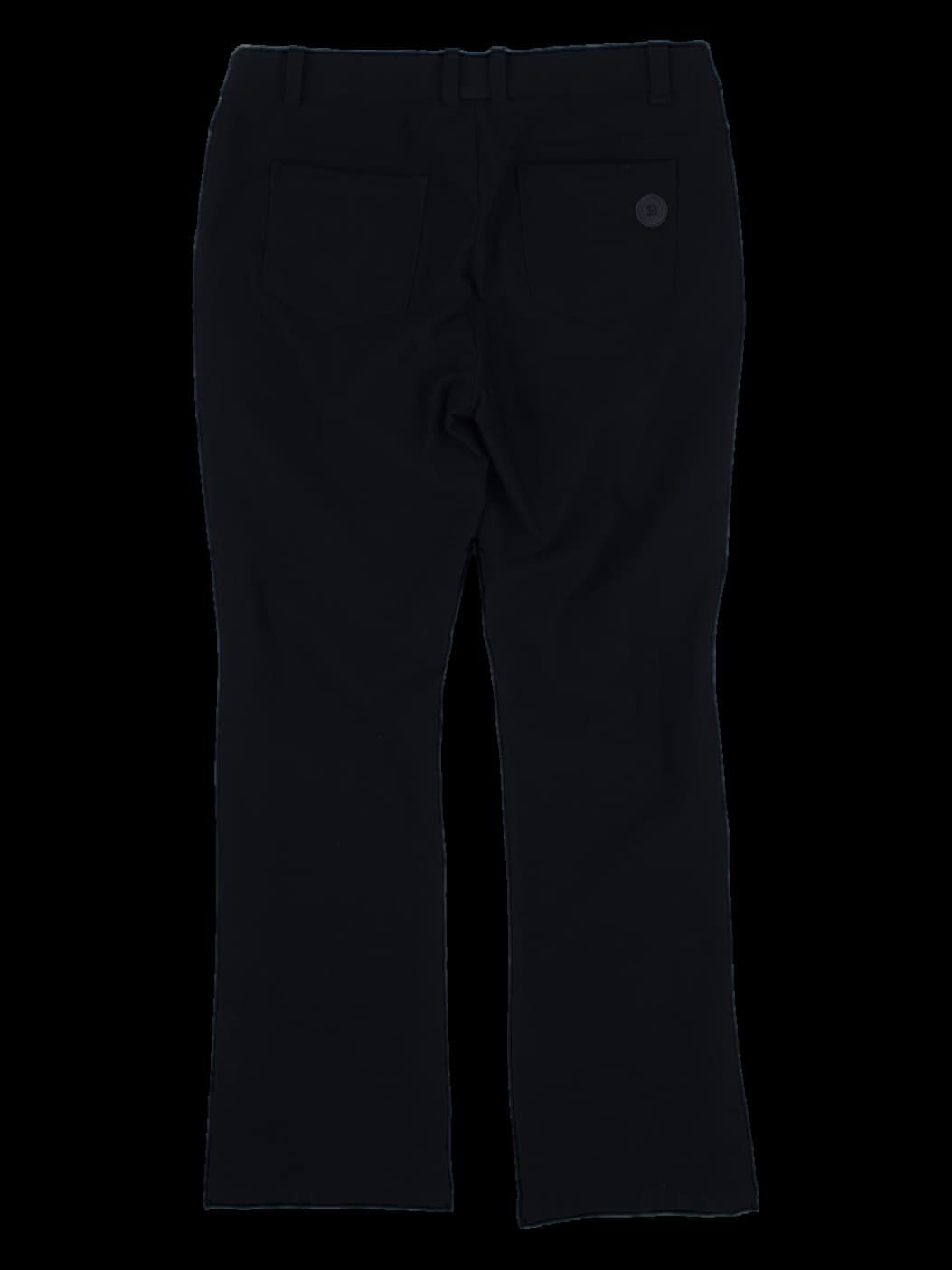 블랙 지퍼 포켓 슬림핏 팬츠