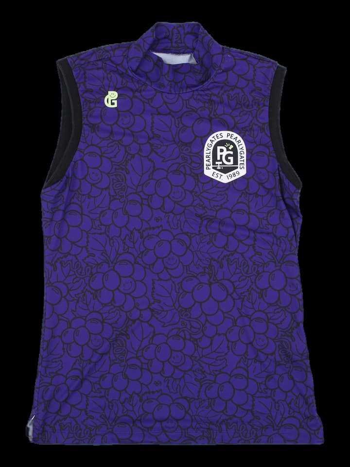 파리게이츠 퍼플 그래픽 민소매 티셔츠