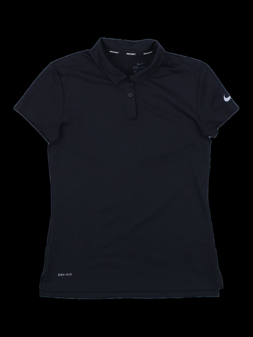 나이키 골프 여성 드라이핏 반팔 카라티 블랙