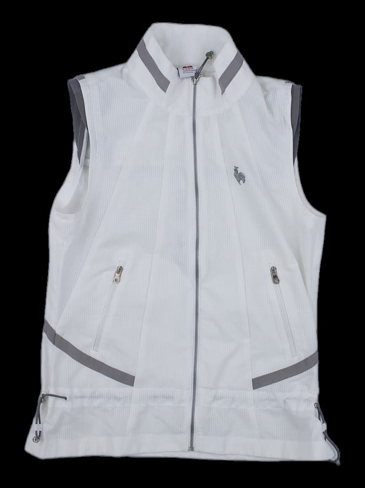 화이트 지퍼 베스트