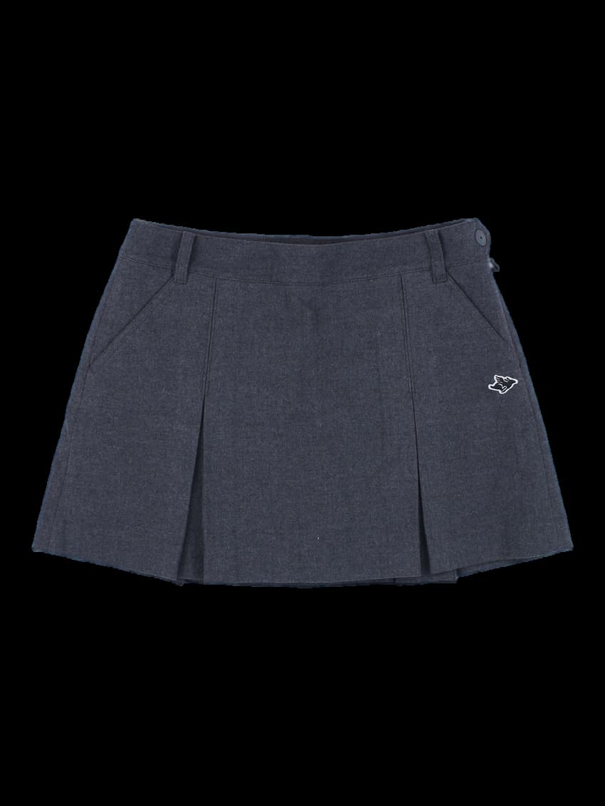 파리게이츠 여성 플리츠 큐롯 스커트 (그레이)