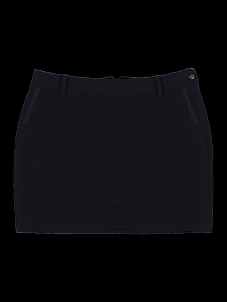 블랙 베이직 큐롯 스커트