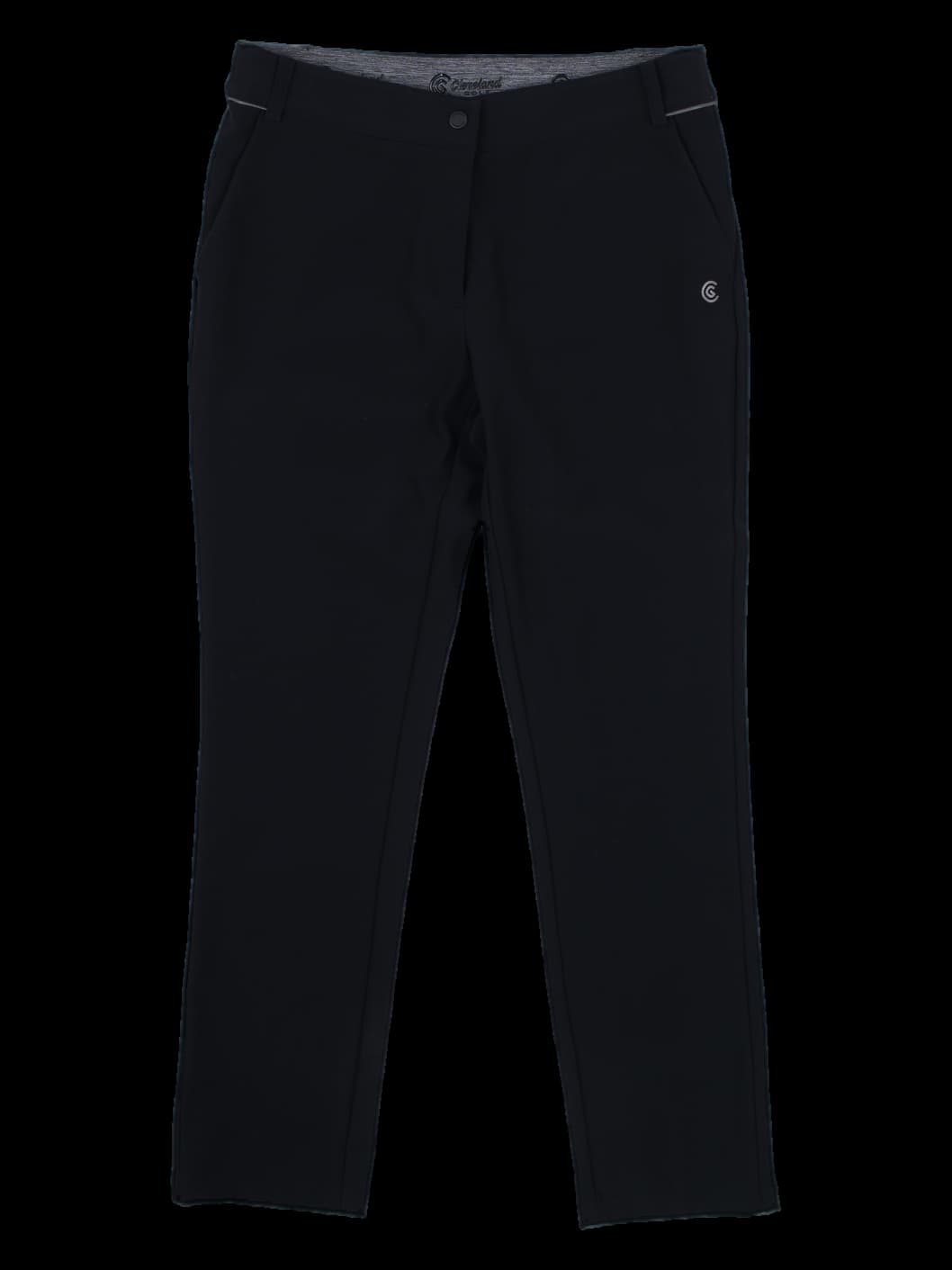 클리브랜드 골프 여성 블랙 슬림 핏 긴바지