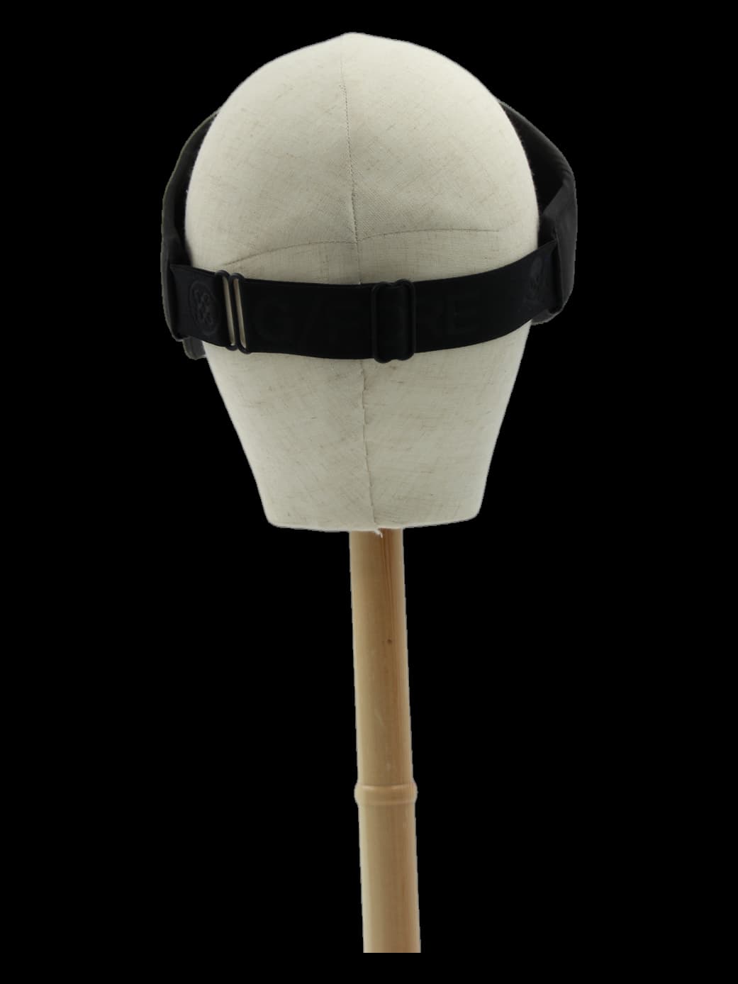 블랙 로고 포인트 바이저 모자