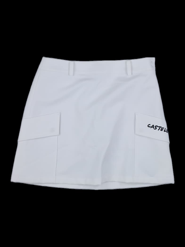 까스텔바작 로고 레터링 카고 미니스커트