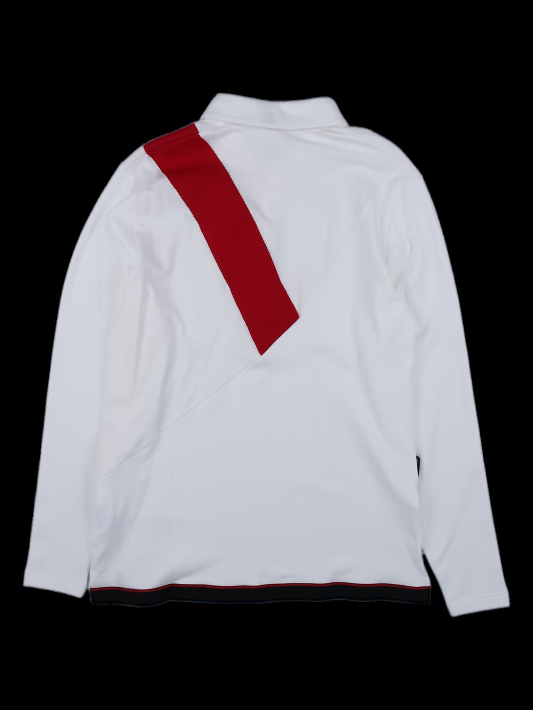 타이틀리스트 화이트 배색 롱슬리브 카라티