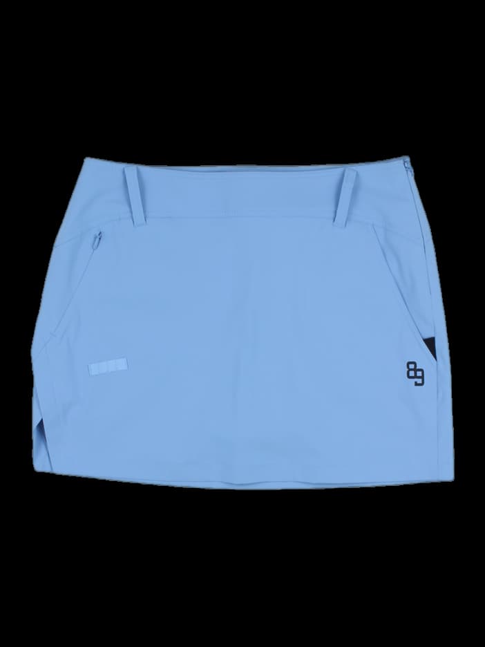 스카이블루 로고 디테일 스커트