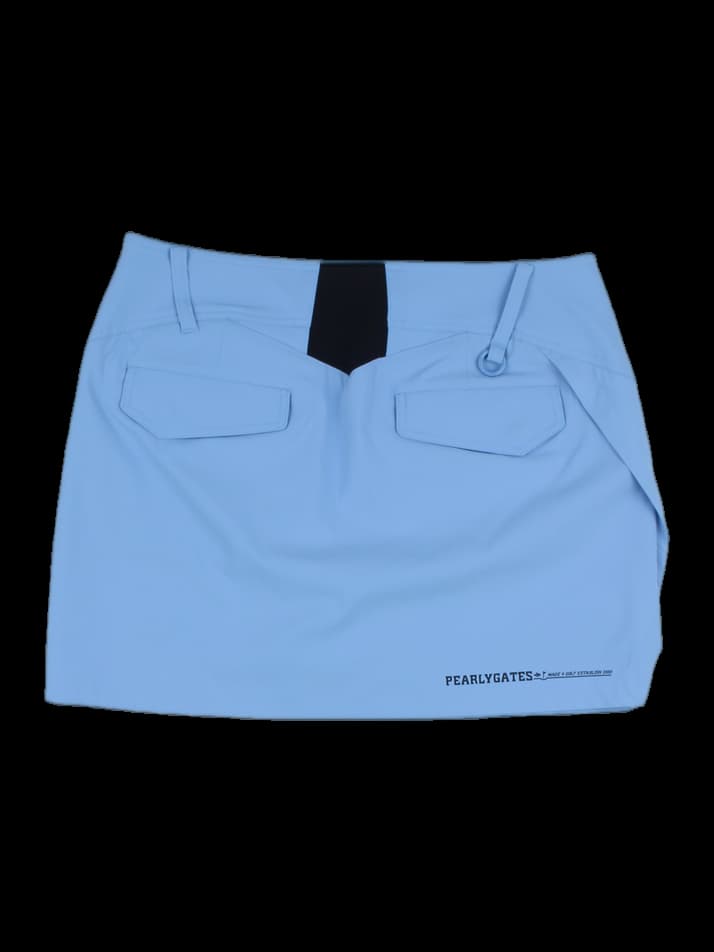 스카이블루 로고 디테일 스커트
