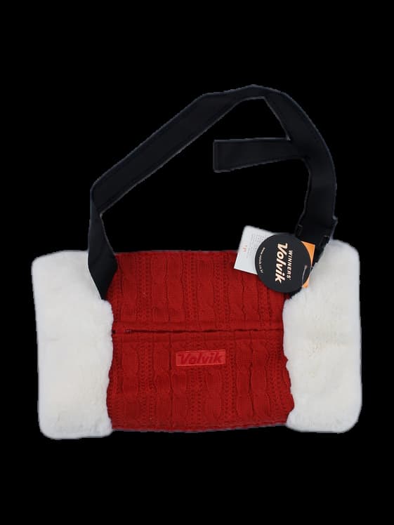 볼빅 퍼 믹스 케이블 니트 핸드워머 배그