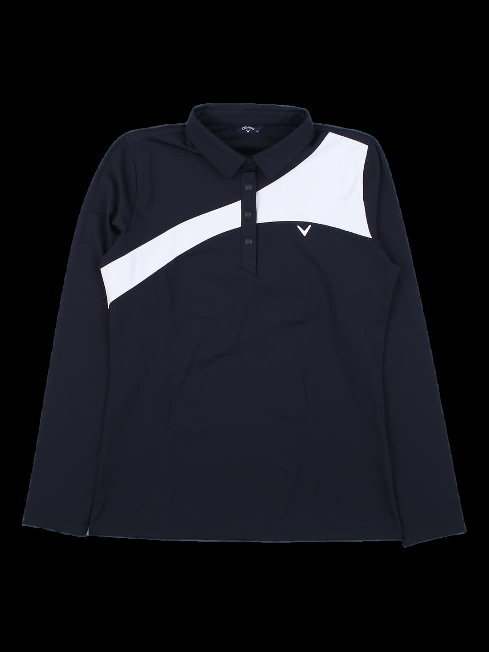 캘러웨이 긴팔 카라티 (블랙/화이트)