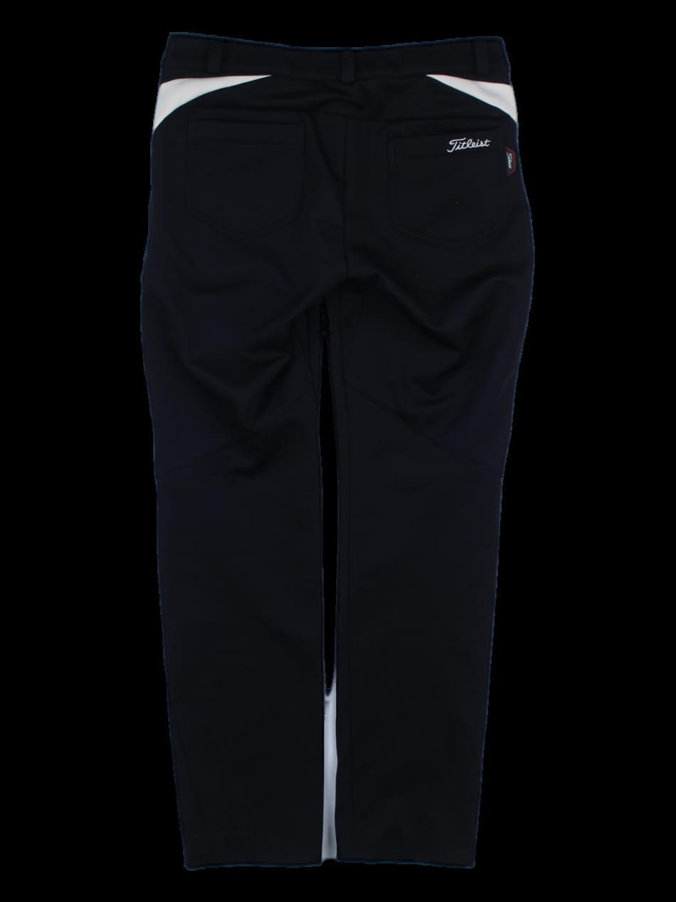블랙 컬러 배색 긴바지