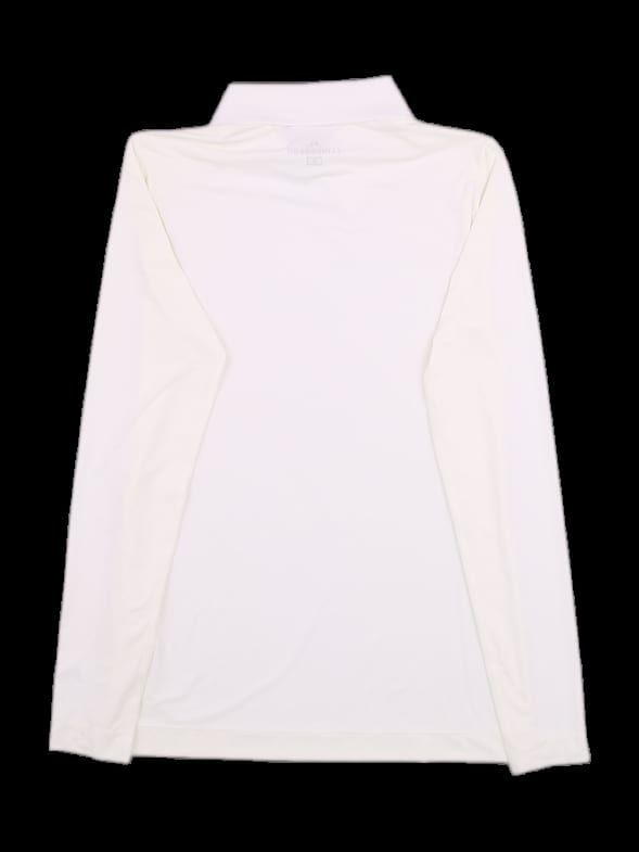 화이트 롱슬리브 하이넥 티셔츠