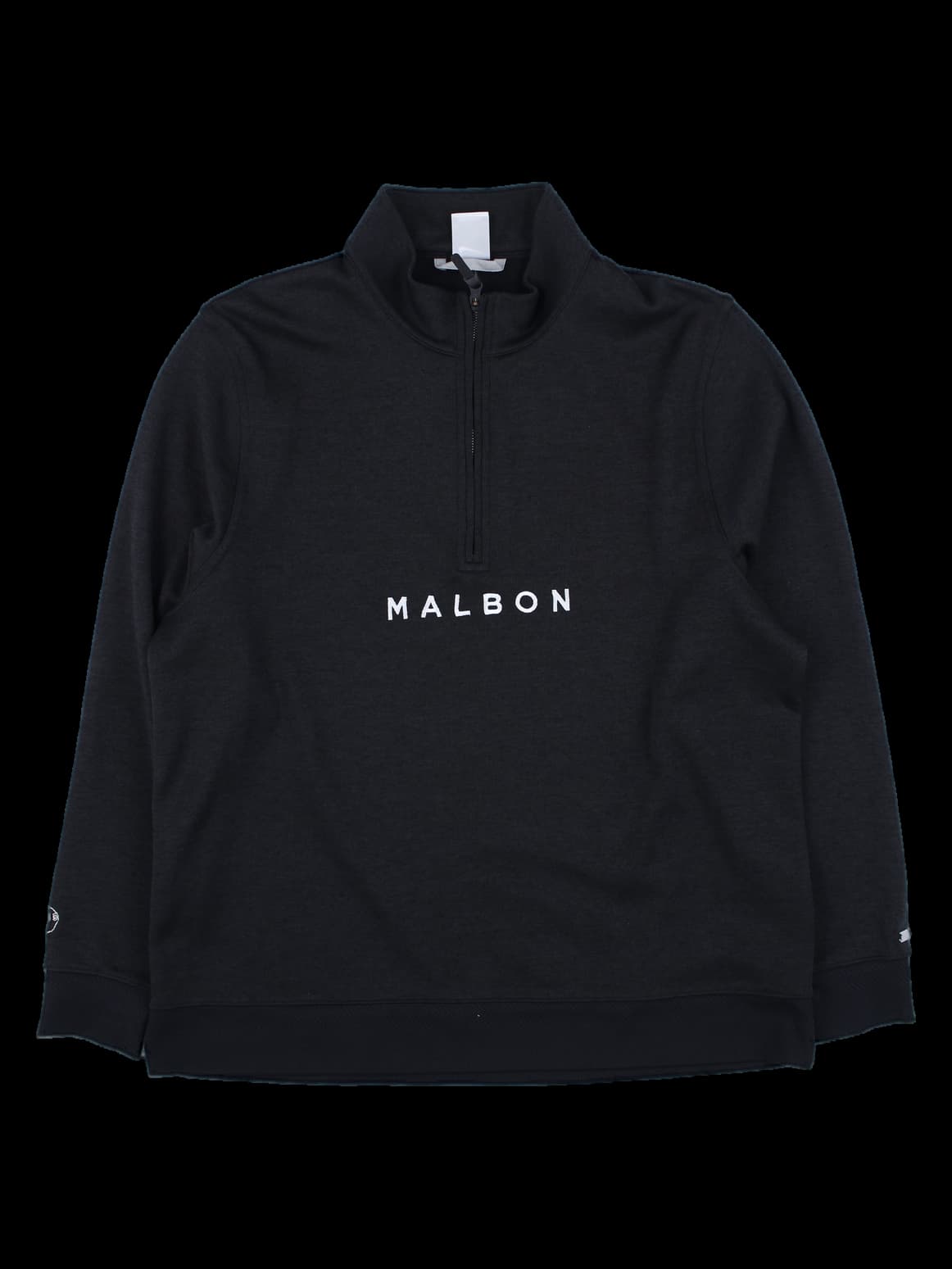 말본 골프 블랙 하프집업 맨투맨