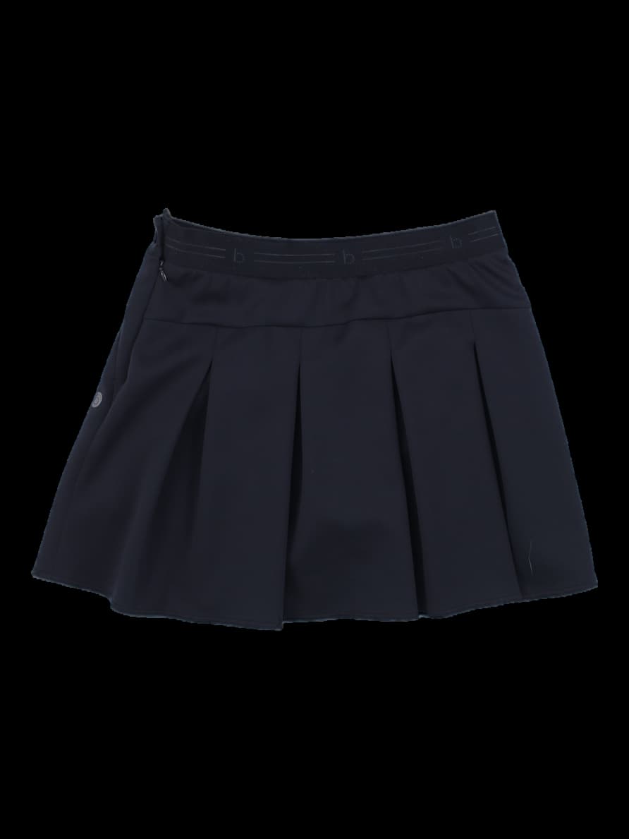 블랙 플리츠 미니 스커트