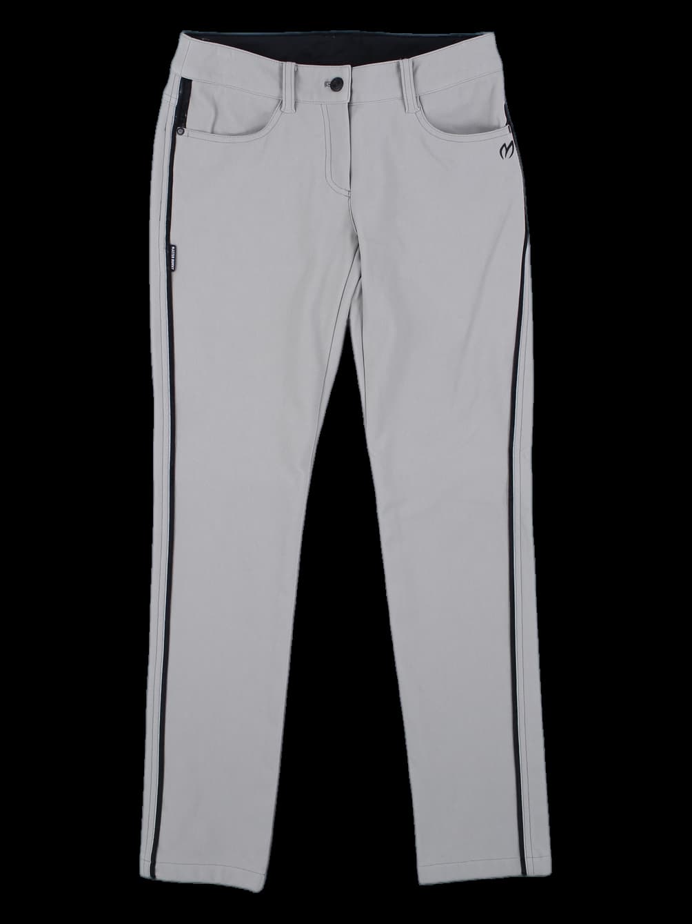 그레이 사이드 라인 포인트 스키니 팬츠