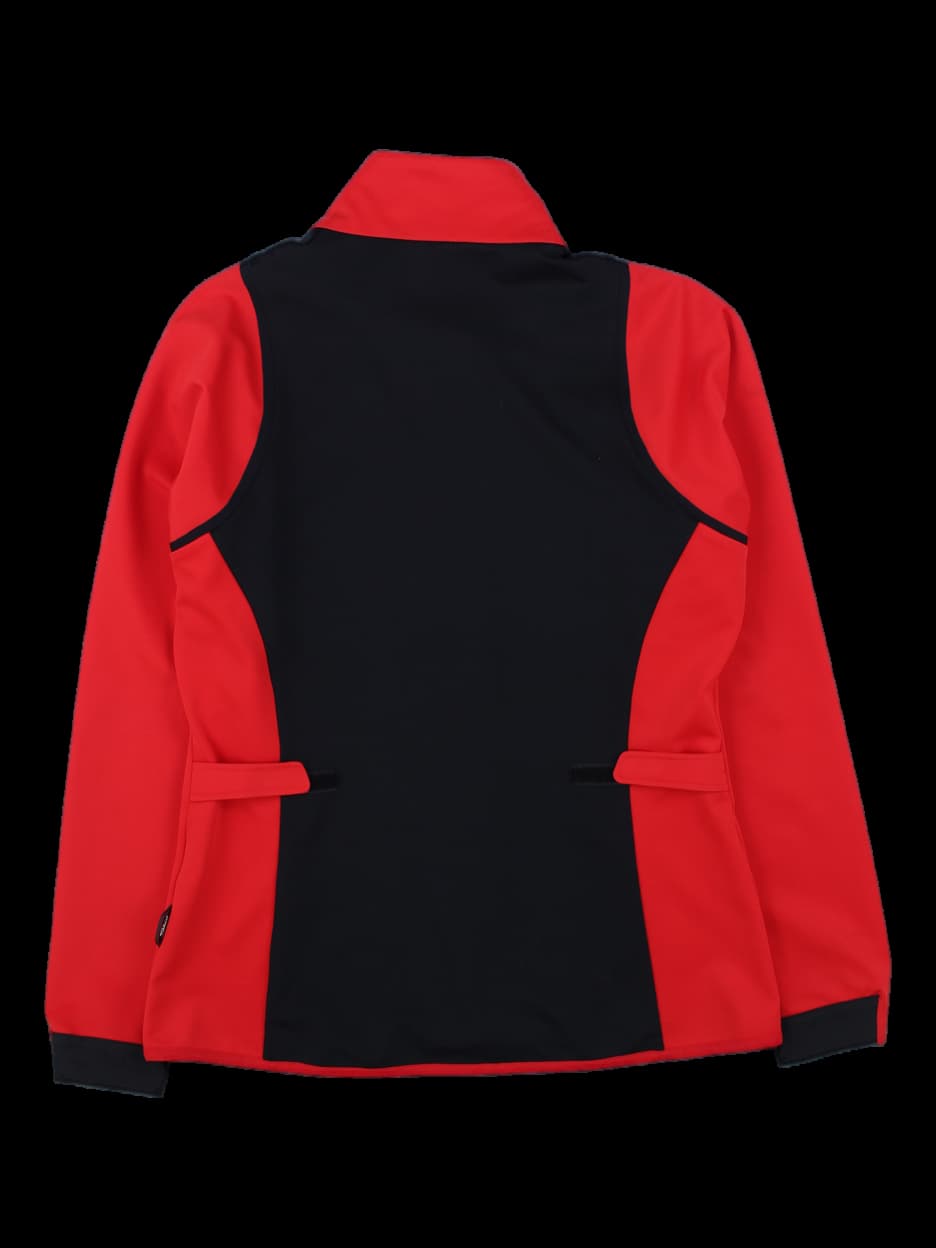 타이틀리스트 레드&블랙 배색 짚업 자켓