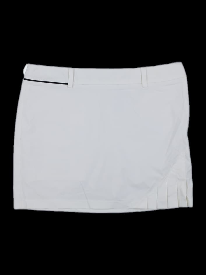 여성 화이트 플리츠 스커트
