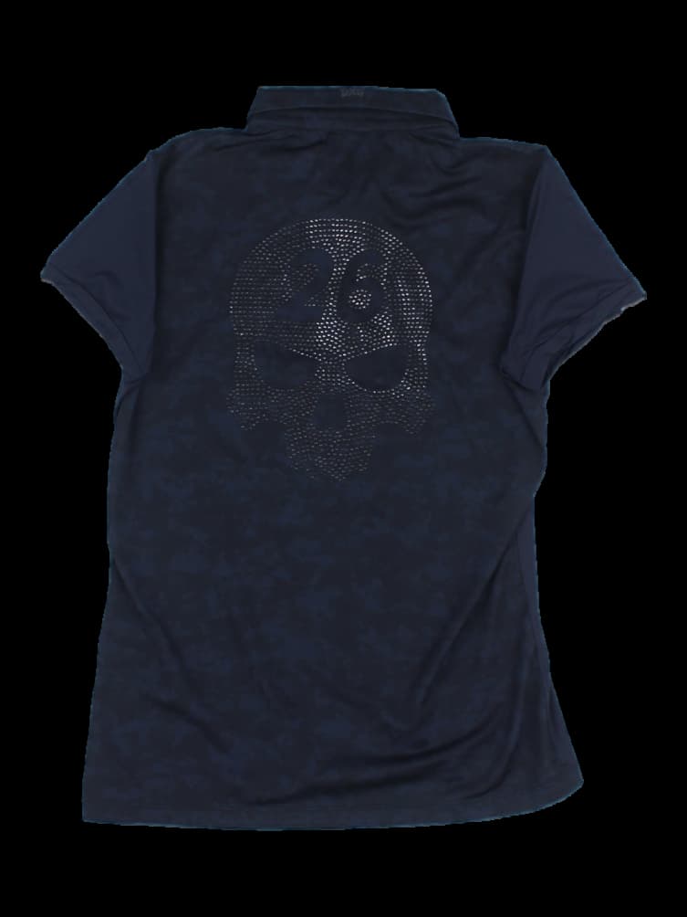 블랙 스컬 카모 반팔 카라티