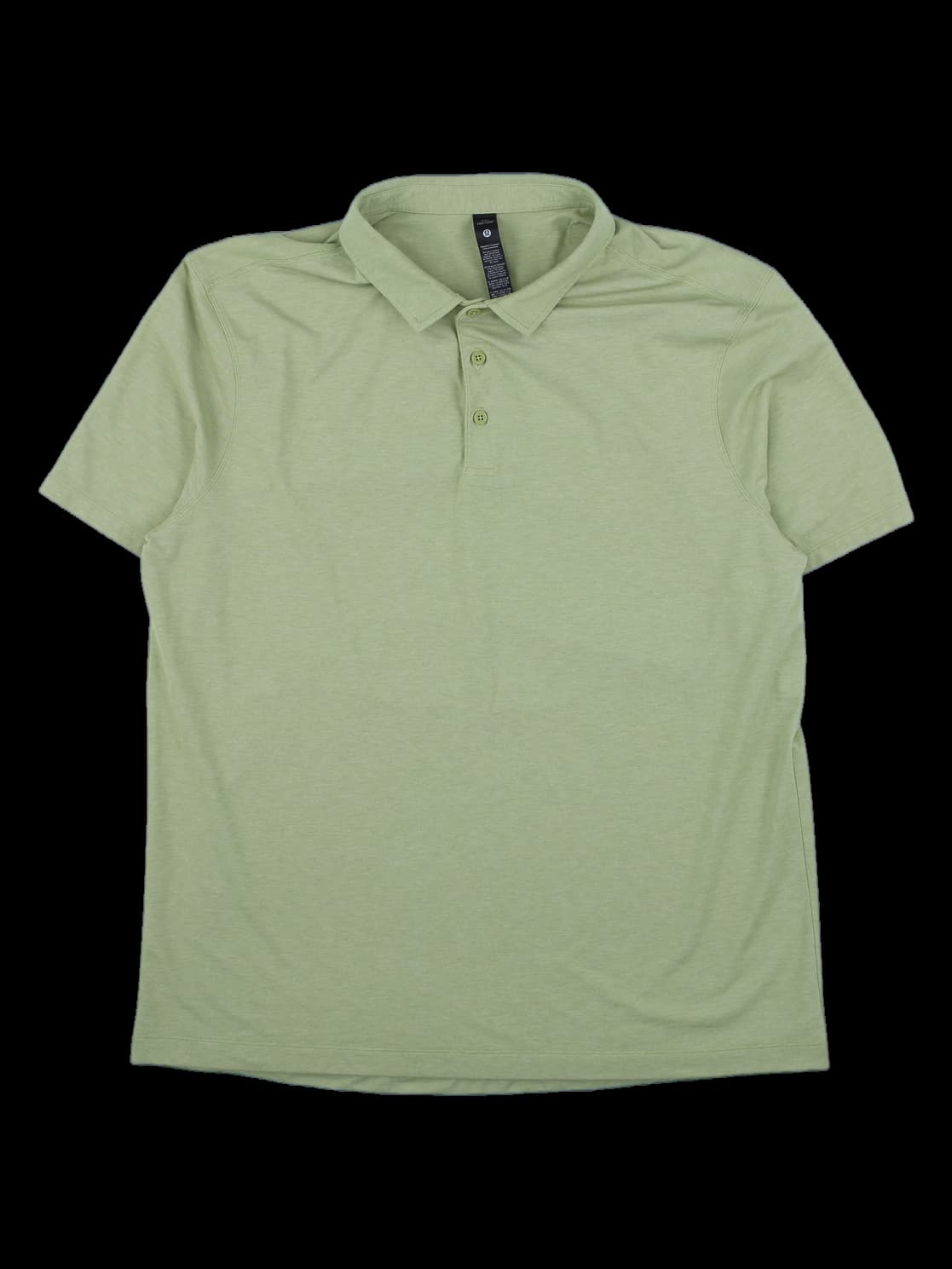 남성 반팔 카라 티셔츠 - 그린