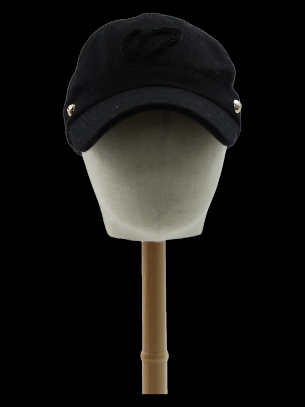 블랙 스터드 디테일 베이스볼 캡