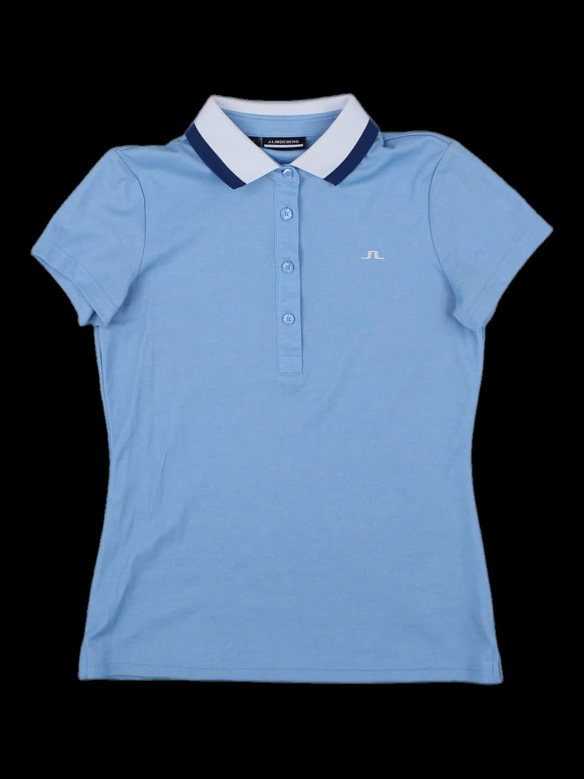 제이린드버그 여성 로고 반팔 카라티 - 블루