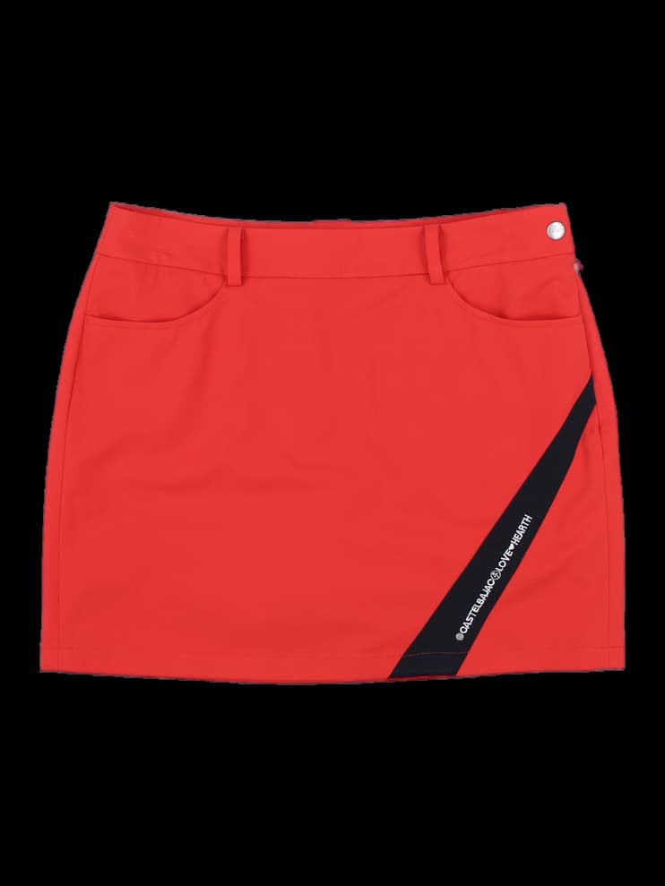 까스텔바작 여성 로고 포인트 미니 스커트