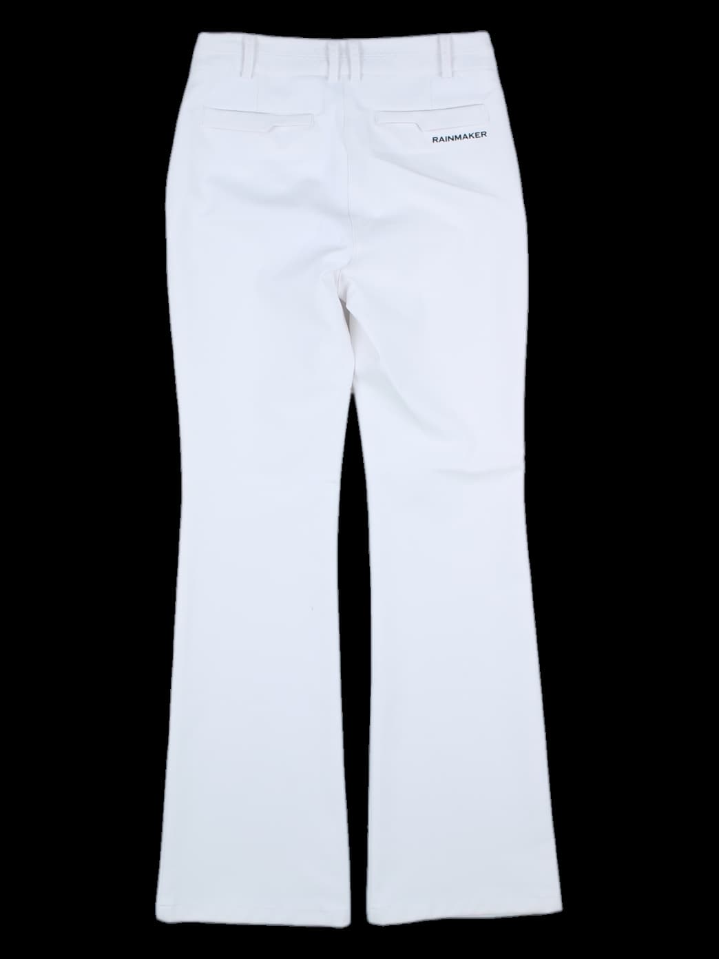 화이트 플레어 롱 팬츠