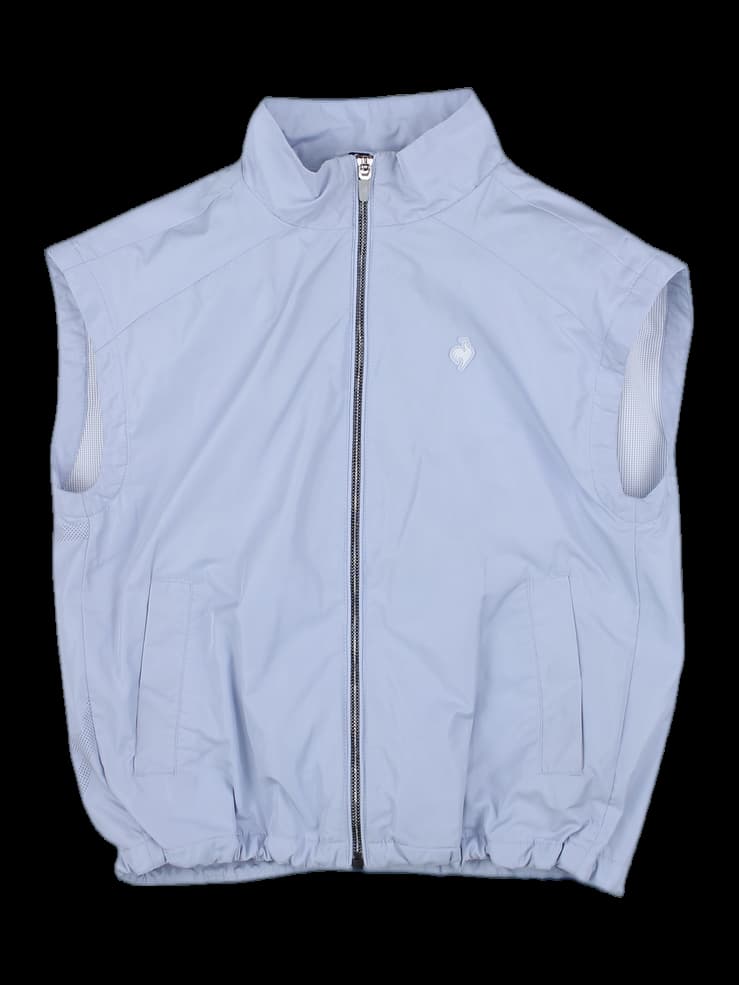 연그레이 로고 프린트 베스트