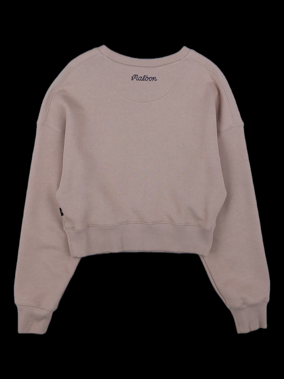 베이지 말본 골프 캐릭터 스웨트셔츠