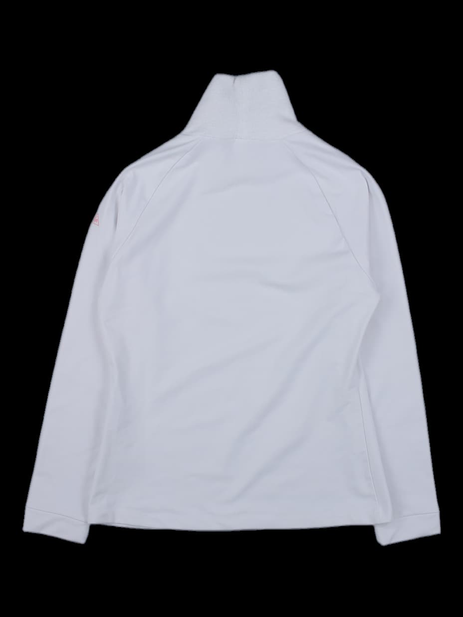 화이트 하이넥 그래픽 긴팔티